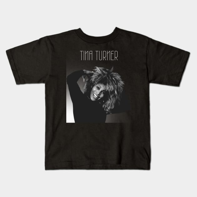 Tina Turner Rock'n Roll Kids T-Shirt by Fathian